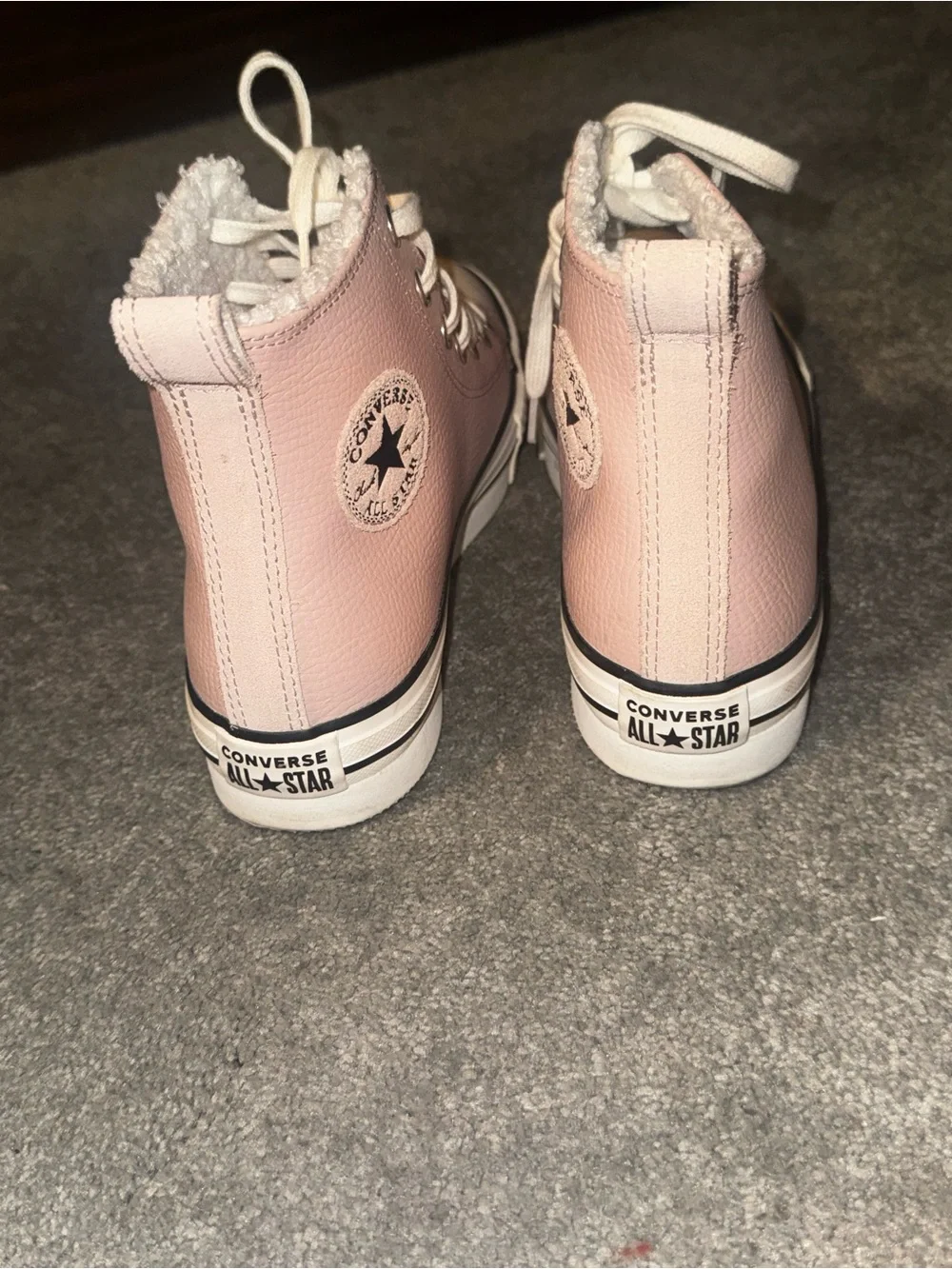 Pink Converse Chuck Taylor All Star Berkshire Boots – Size 4